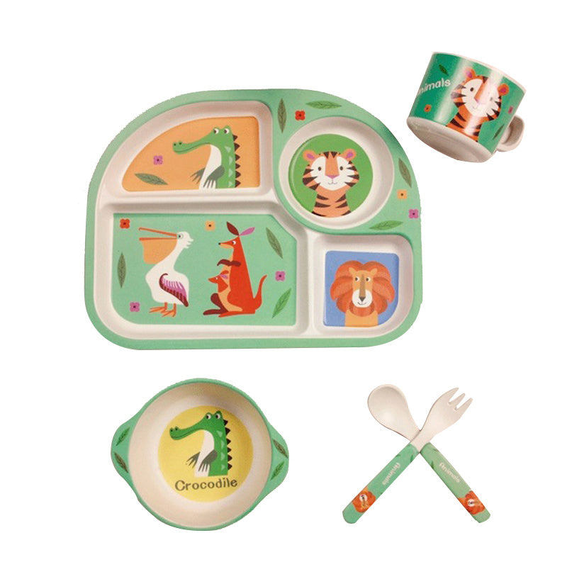 Bamboo fiber children's tableware