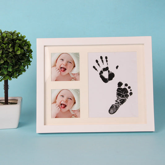 Supply Baby Hand And Foot Print Photo Frame And Ink Set, Baby Newborn Hand And Foot Print Gift