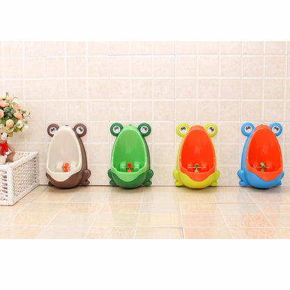 New Children Boy Potty Training Bathroom Urinal Toddler Kid Cartoon Frog Pee Aid Wall Mounted Standing Potties Toilet