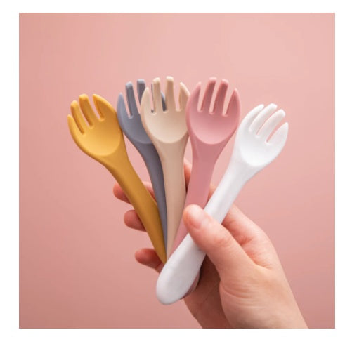 Food Grade Baby Feeding Tableware Silicone Fork