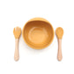 Baby Suction Bowl with Wooden Spoon