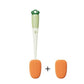 3 In 1 Multifunctional Cleaning Baby Bottle& Cup Washer Brush Long Handle Carrot Water Bottle Cleaning Brush